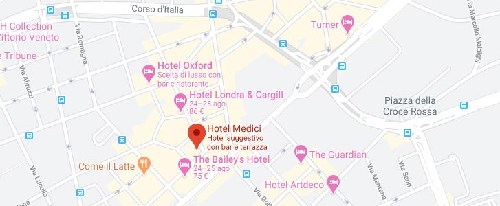 Dove si trova l'Hotel Medici